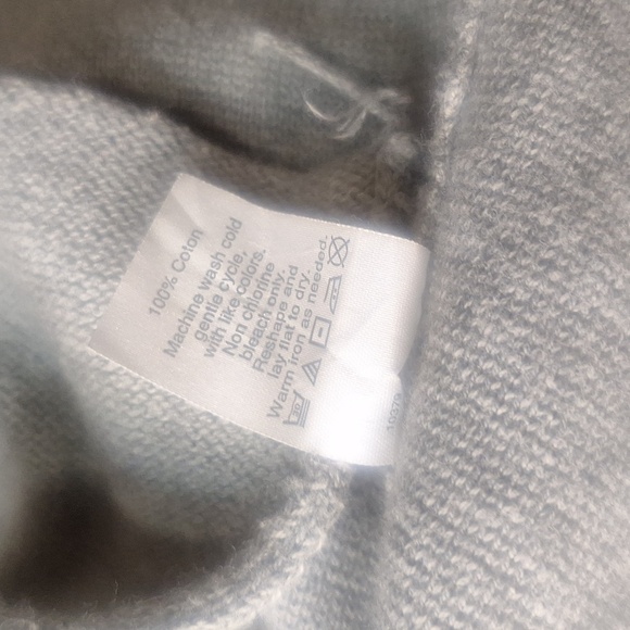 J Crew Button Front Cotton Sweater Blazer Grey Size XS - Picture 8 of 9